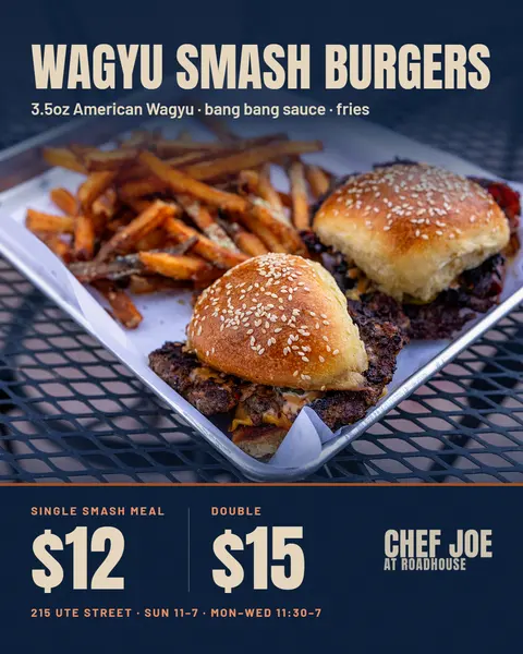 Conoce a Chef Joe: hamburguesas smash de Wagyu americano y papas en sebo de res cocinadas tres veces, en el tráiler.